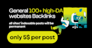 general 100 guest post backlinks high da DR