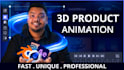 create a unique 3d tech product animation