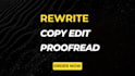 do accurate proofreading, paraphrasing, article rewriting