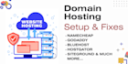 fix domain hosting issues hostgator, bluehost, godaddy, siteground