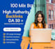 make 100 mix backlinks on 50 plus da