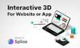 create an interactive 3d model in spline for your website