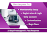 memberpress and membership setup and customization