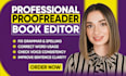 do book editing, proofreading and line editing