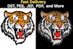 do digitizing your logo design into dst,pes file in 1 hour