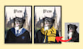 do a custom harry potter pet portrait digital art
