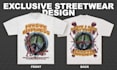 create an edgy and unique streetwear tshirt design
