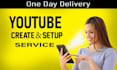 create a youtube channel with eye catching branding