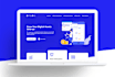 design minimalist responsive website homepage UI in figma