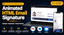design a professional html email signature fast