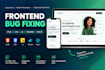 fix HTML CSS javascript and tailwind CSS website bugs