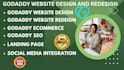 godaddy website design, godaddy website redesign godaddy SEO