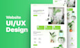 do website ui ux design, landing page design with figma