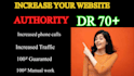 increase your ahref dr domain rating to 60