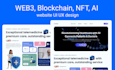 create web3, blockchain, nft and ai website UI UX deisgn