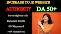 increase domain authority moz da to 50 plus