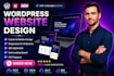 a modern wordpress business website using elementor