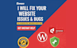 fix website issues errors bugs, CSS, elementor pro, wordpress expert help