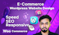 design woocommerce website, wordpress ecommerce website or online store
