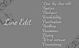 line edit your fiction book