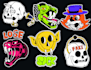 hand drawn amazing custom sticker tshirt designs for you