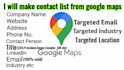 make targeted contact list from google maps
