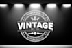 create a vintage logo
