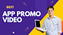 create a custom app promo video and  best website promo