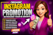 do super fast organic instagram promotion and marketing for growth manager