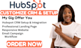 setup hubspot CRM, design responsive hubspot website with integration