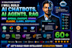 do ai rag chatbot agents with openai chat gpt, gemini, claude, llama, deepseek