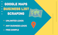 scrape google maps data with emails