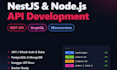 build nestjs and node js rest or graphql API or microservices with auth and docs