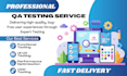 do manual QA testing, reviews for your app, game, software, web, and report bugs