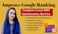 complete local SEO optimization service for google ranking