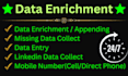 do company data enrichment, missing data collection, direct phone collection