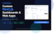 build full stack web app, landing page with chatbot