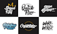 design scripted, calligraphy , cursive, hand lettering logo