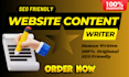 be your professional SEO content writer, article, and blog post writer