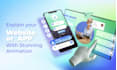 do website promotion and app explainer animation video