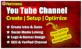 create and setup youtube channel