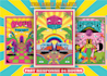 make a retro poster in a psychedelic style