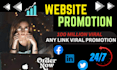 promote your website, amazon, cbd, crypto, product, ebay, any link