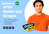 design your mobile app UI in figma, mobile app ui design