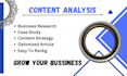 capably do research, case study, content analysis report