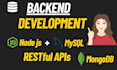 develop backend rest apis using nodejs mongodb mysql