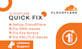 set up, optimize, and fix cloudflare issues