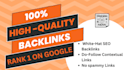 build high quality SEO do follow backlinks