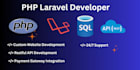 do website development in PHP laravel and react