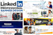 design professional linkedin banner, cover